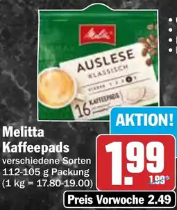 HIT Melitta Kaffeepads Angebot