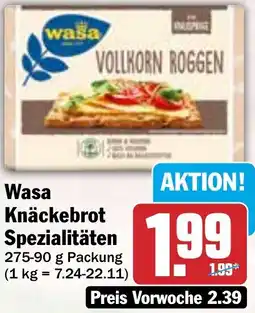 HIT Wasa Knäckebrot Spezialitäten Angebot