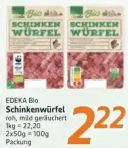 inkoop EDEKA Bio Schinkenwürfel Angebot