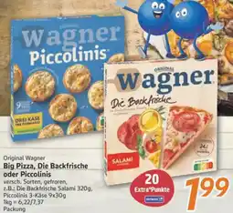 inkoop Original Wagner Big Pizza, Die Backfrische oder Piccolinis Angebot