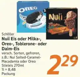 inkoop Schöller Nuii Eis oder Milka, Oreo-, Toblerone oder Daim-Eis Angebot
