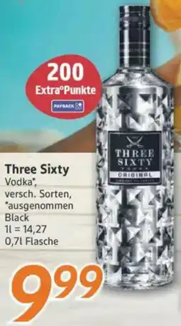 inkoop Three Sixty Vodka Angebot