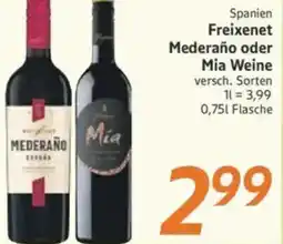 inkoop Spanien Freixenet Mederaño oder Mia Weine Angebot