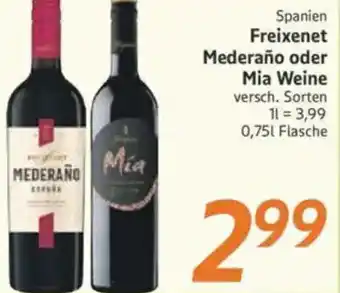 inkoop Spanien Freixenet Mederaño oder Mia Weine Angebot