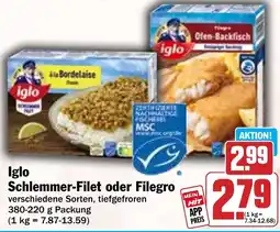 HIT Iglo Schlemmer-Filet oder Filegro Angebot
