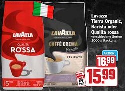 HIT Lavazza Tierra Organic, Barista oder Qualita rossa Angebot
