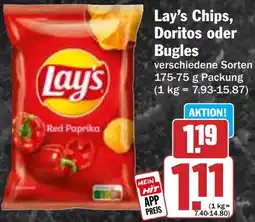 HIT Lay's Chips, Doritos oder Bugles Angebot