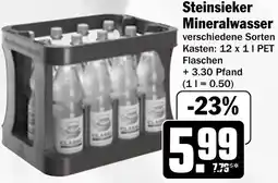 HIT Steinsieker Mineralwasser Angebot