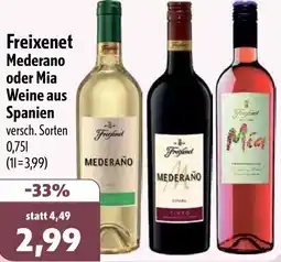 Aktiv Irma Freixenet Mederano oder Mia Weine aus Spanien Angebot