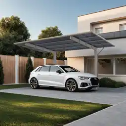 toom Baumarkt Ximax Carport 'Wing 80' Aluminium silbern 531,4 x 260 x 275,7 cm Angebot