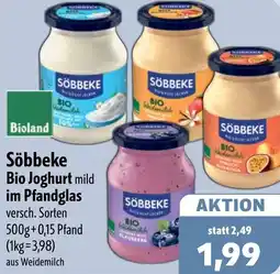 Aktiv Irma Söbbeke Bio Joghurt mild im Pfandglas Angebot