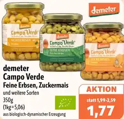 Aktiv Irma demeter Campo Verde Feine Erbsen, Zuckermais Angebot