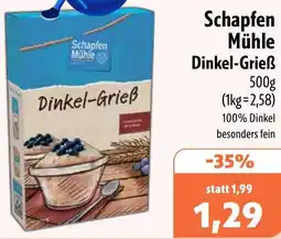 Aktiv Irma Schapfen Mühle Dinkel-Grieß Angebot