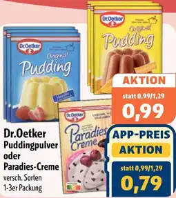 Aktiv Irma Dr.Oetker Puddingpulver oder Paradies-Creme Angebot