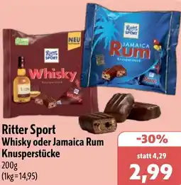 Aktiv Irma Ritter Sport Whisky oder Jamaica Rum Knusperstücke Angebot