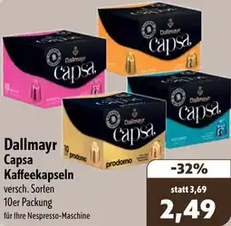 Aktiv Irma Dallmayr Capsa Kaffeekapseln Angebot