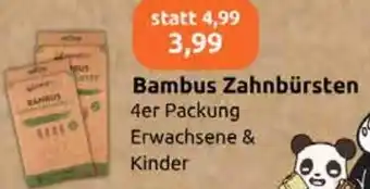 Aktiv Irma Bambus Zahnbürsten Angebot