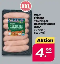 NETTO Wolf Frische Thüringer Rostbratwurst XXL Angebot