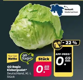 NETTO GO Regio Eisbergsalat Angebot