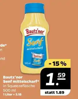 NETTO BAUTZ'NER Senf Mittelscharf Angebot