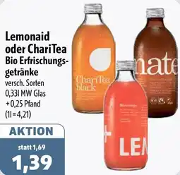 Aktiv Irma Lemonaid oder ChariTea Bio Erfrischungsgetränke Angebot