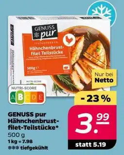 NETTO GENUSS pur Hähnchenbrustfilet-Teilstücke Angebot