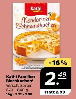NETTO Kathi Familien- Blechkuchen Angebot