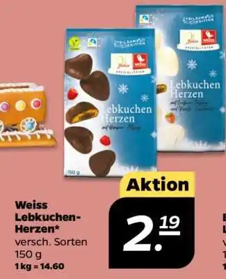 NETTO WEISS Lebkuchen-Herzen Angebot