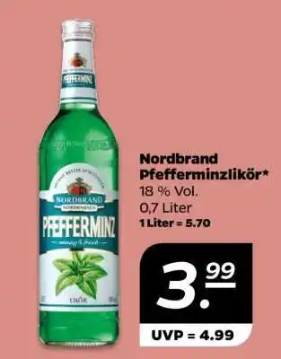 NETTO Nordbrand Pfefferminzlikör Angebot