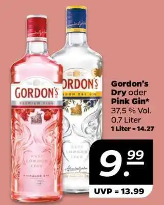 NETTO Gordon's Dry oder Pink Gin Angebot