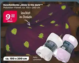 NETTO Kuscheldecke Glow-in-the-Dark Angebot