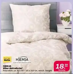 NETTO HJEMJA Biber-Bettwäsche Angebot