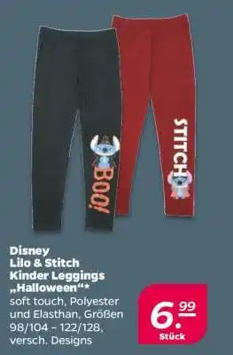 NETTO Disney Lilo & Stitch Kinder Leggings „Halloween“ Angebot