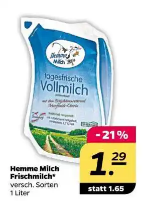 NETTO Hemme Milch Frischmilch Angebot