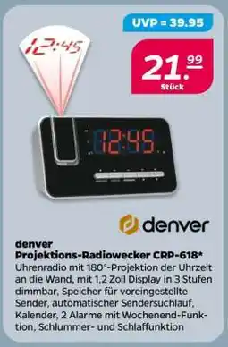 NETTO denver Projektions-Radiowecker CRP-618 Angebot