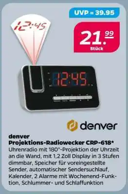 NETTO denver Projektions-Radiowecker CRP-618 Angebot