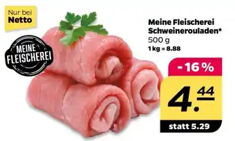 NETTO Meine Fleischerei Schweinerouladen Angebot