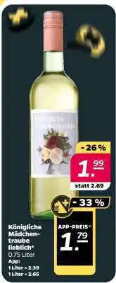 NETTO Königliche Mädchentraube lieblich Angebot