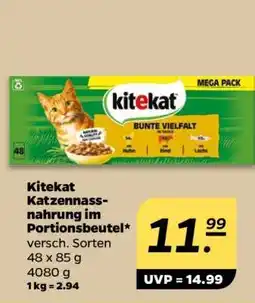 NETTO Kitekat Katzennassnahrung im Portionsbeutel Angebot