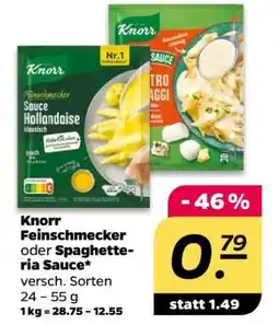 NETTO Knorr Feinschmecker oder Spaghetteria Sauce Angebot