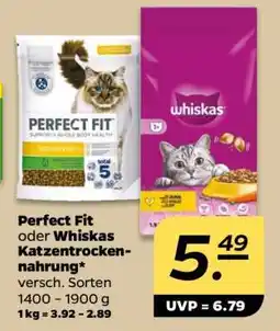 NETTO Perfect Fit oder Whiskas Katzentrocken-nahrung Angebot