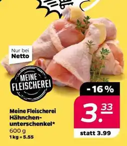 NETTO Meine Fleischerei Hähnchenunterschenkel Angebot