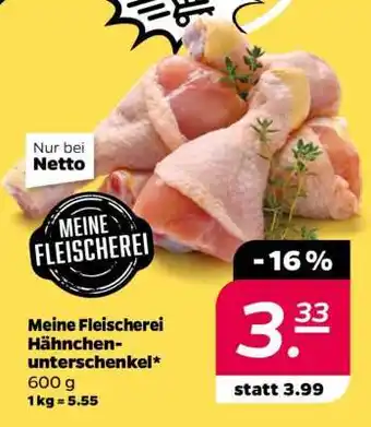 NETTO Meine Fleischerei Hähnchenunterschenkel Angebot