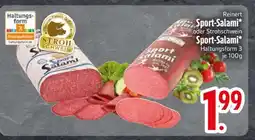Edeka Reinert Sport-Salami oder Strohschwein Sport-Salami Angebot