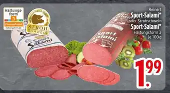 Edeka Reinert Sport-Salami oder Strohschwein Sport-Salami Angebot