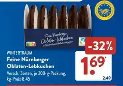 Aldi Süd Feine Nürnberger Oblaten-Lebkuchen Angebot
