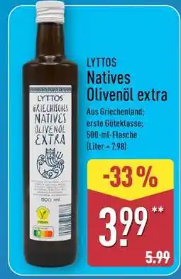 Aldi Nord LYTTOS Natives Olivenöl extra Angebot