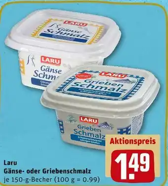 REWE Laru gänse- oder griebenschmalz Angebot