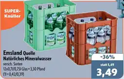 Aktiv Irma Emsland Quelle Natürliches Mineralwasser Angebot