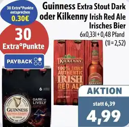 Aktiv Irma Guinness Extra Stout Dark oder Kilkenny Irish Red Ale Irisches Bier Angebot